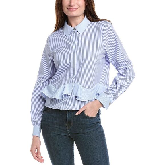 Nicole Miller Tops - Nicole Miller Womens  Shirt, Blue